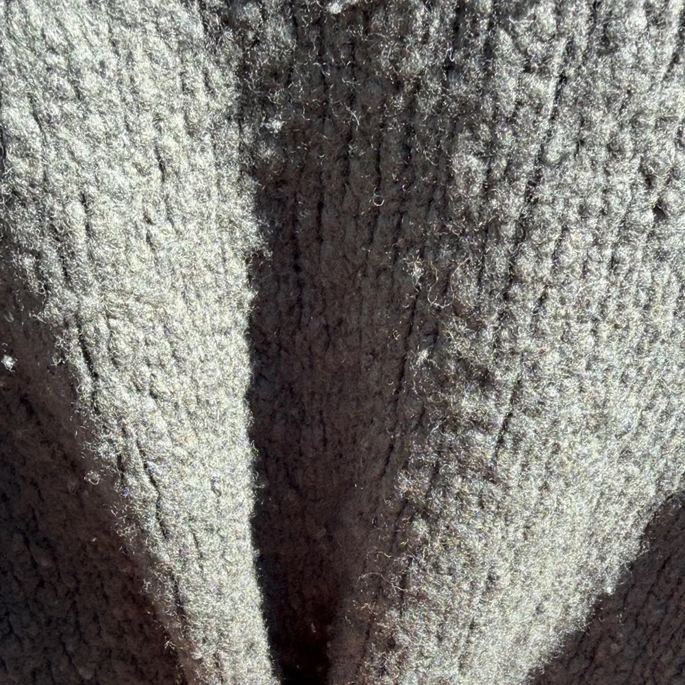Vince Wool Blend Pullover Mock Neck Hunter Sweater, Size: M